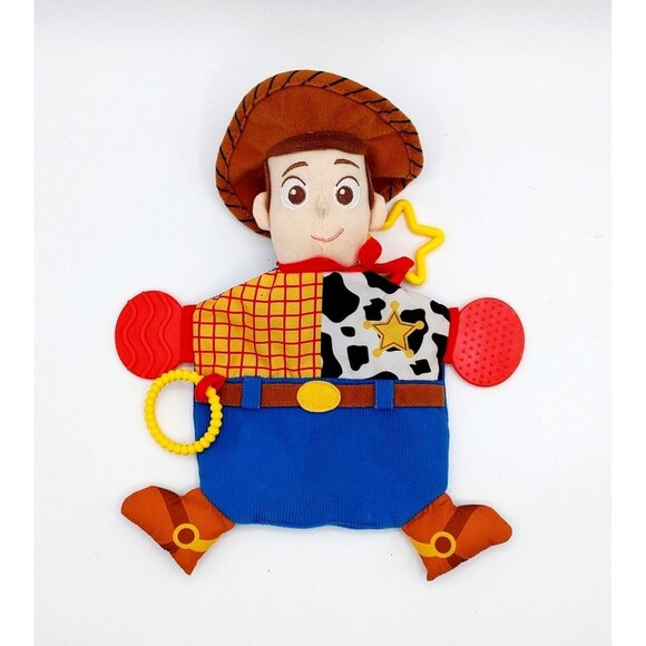 Disney Baby Toy Story Pixar Woody Activity Teether Crinkle Lovey 10" - Picture 1 of 3